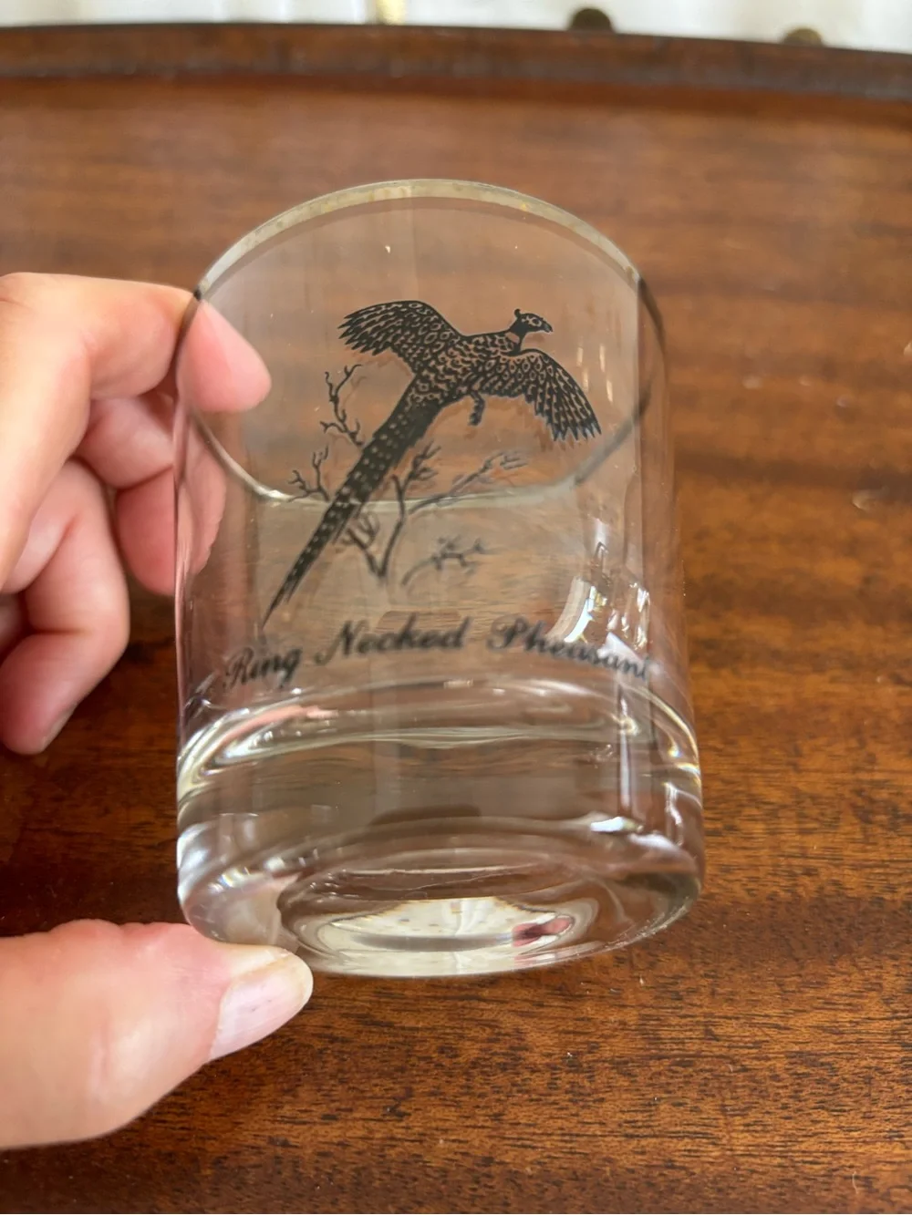 Vintage Federal Glass “Sportsman” Grouse and Pheasant Whiskey Barware Glasses